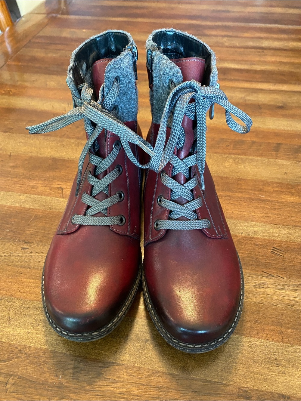Remonte Winter Ankle Boots Burgundy EU Size 37 US Size 7